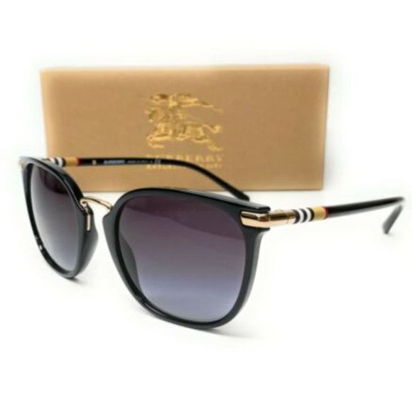 Burberry Women's Black Grey Gradient Sunglasses! - Picture 1 of 4